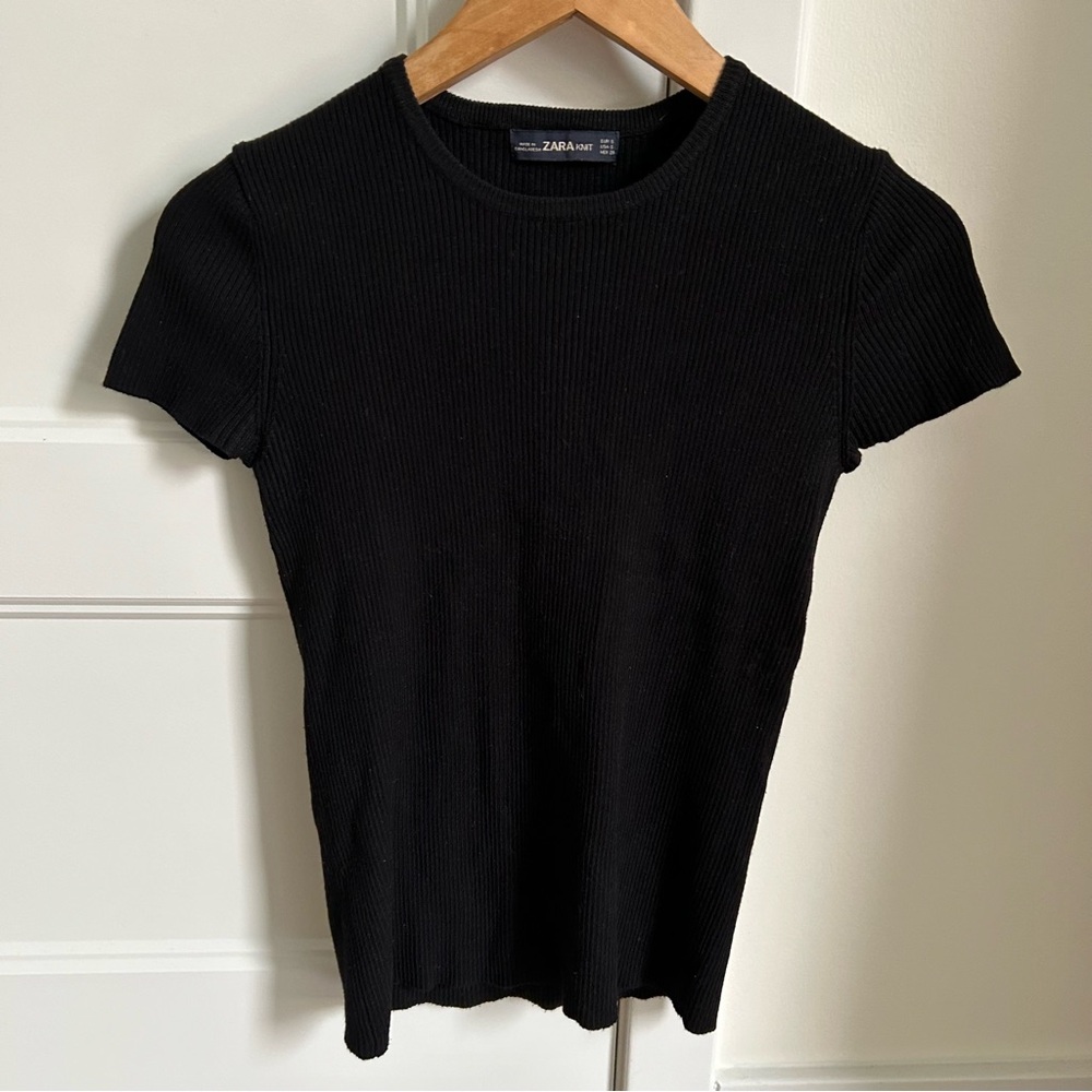 Black Zara Knit Top